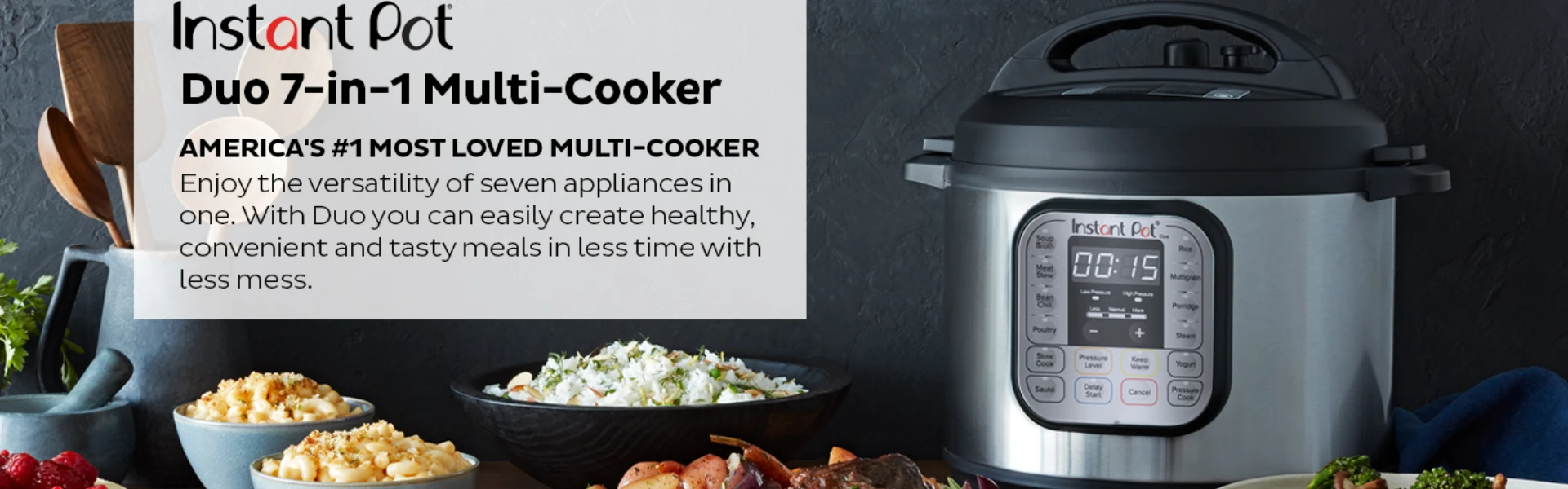 Instant Pot Electric Pressure Cooker showcase banner